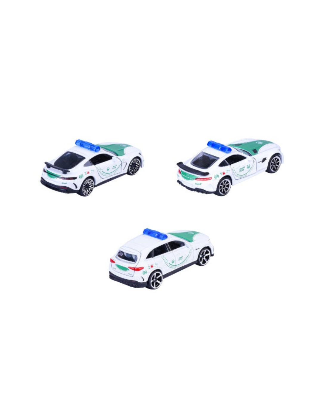 Majorette Dubai Police Mercedes-AMG 3-Pack Diecast Car Set