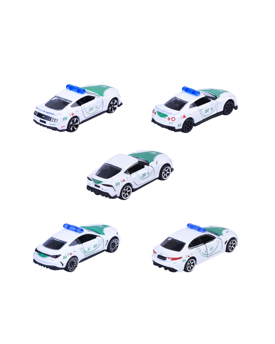 Majorette Dubai Police 5-Piece Diecast Vehicle Set