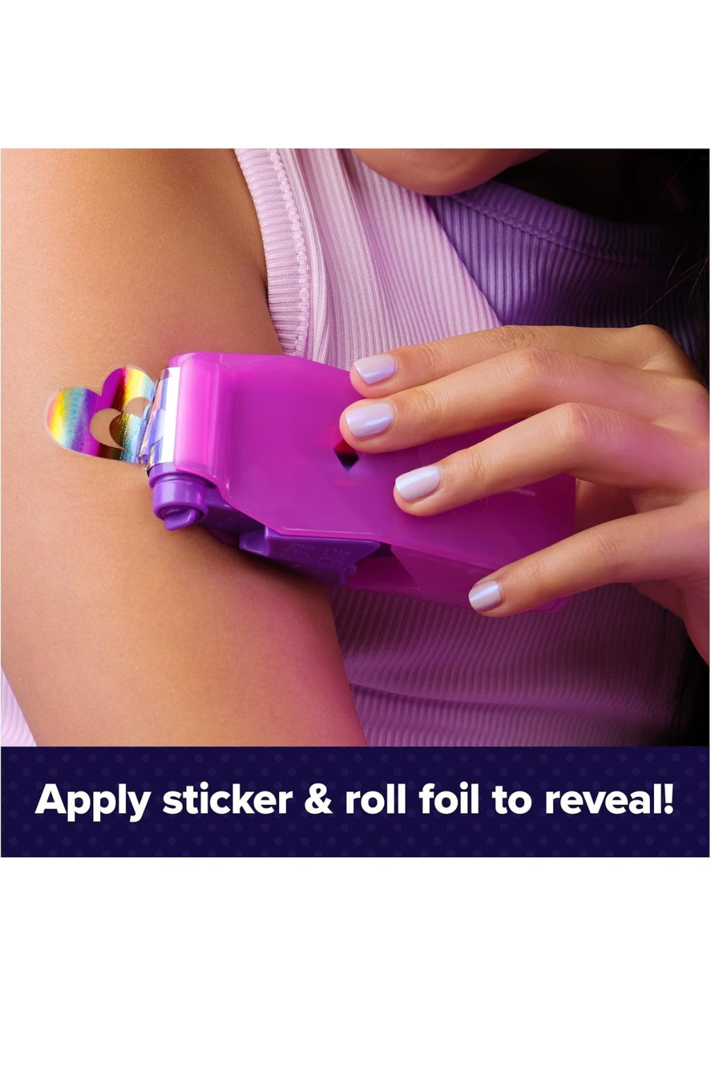 Cool Maker Shimmer Me Body Art Kit with Metallic Foil Tattoos, 135 Designs, Ages 7+ [6071786]