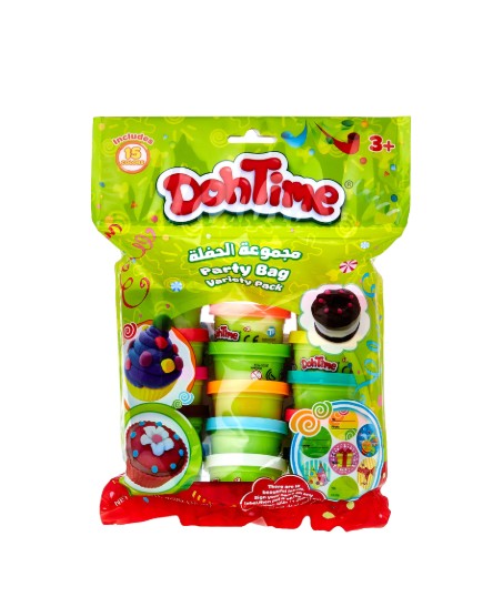 DohTime Party Bag – 15-Pack 1oz Multi-Color Modeling Dough