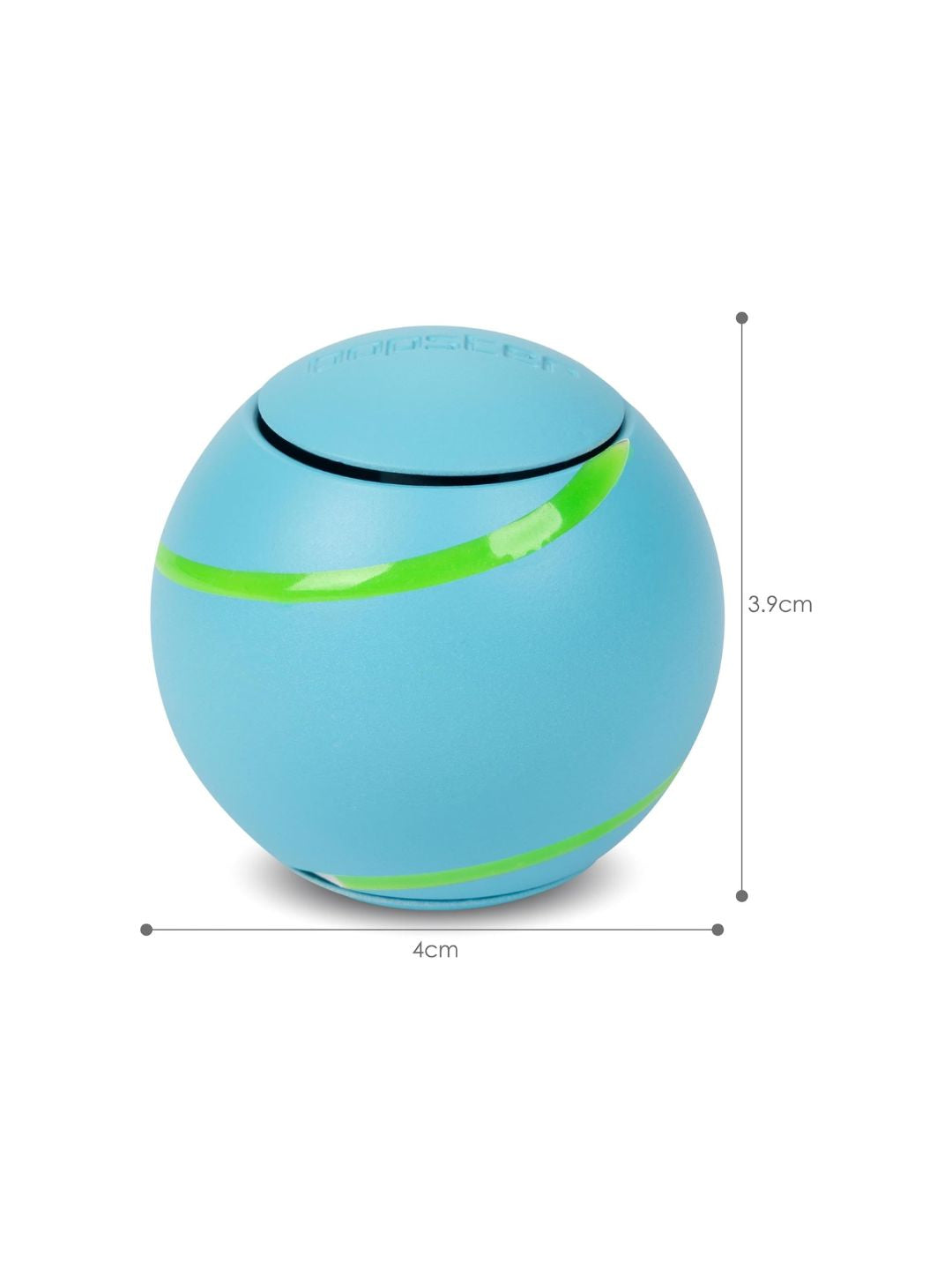 Bopster Spin Ball Spinner Neon colour with Glow in the Dark Groove | Blue