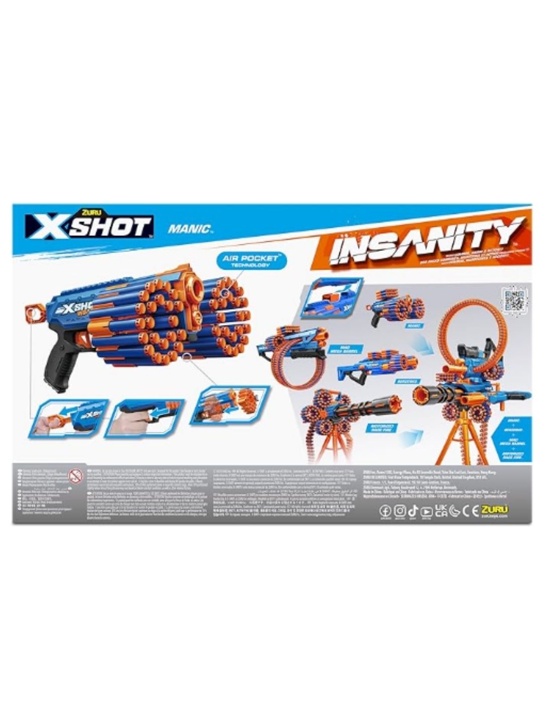 X‑Shot Insanity Manic Blaster (XS‑36603)