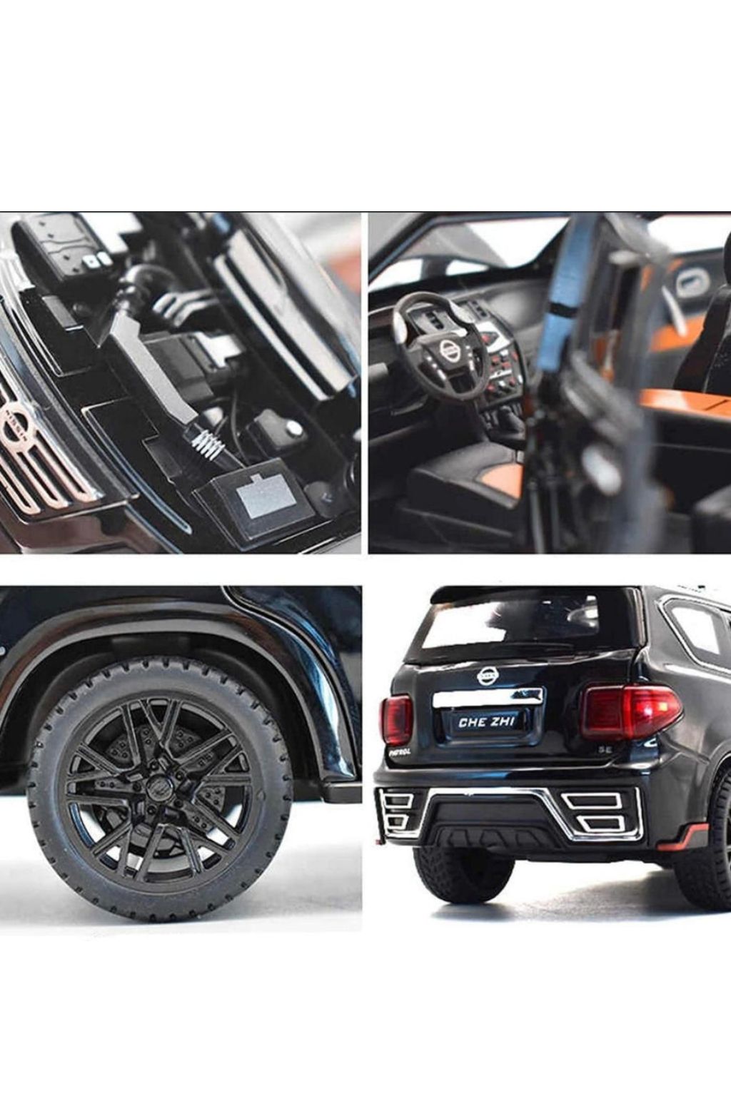 Pull-Back Die-Cast Metal Nissan Patrol Toy Car CZ136A – Assorted Colours