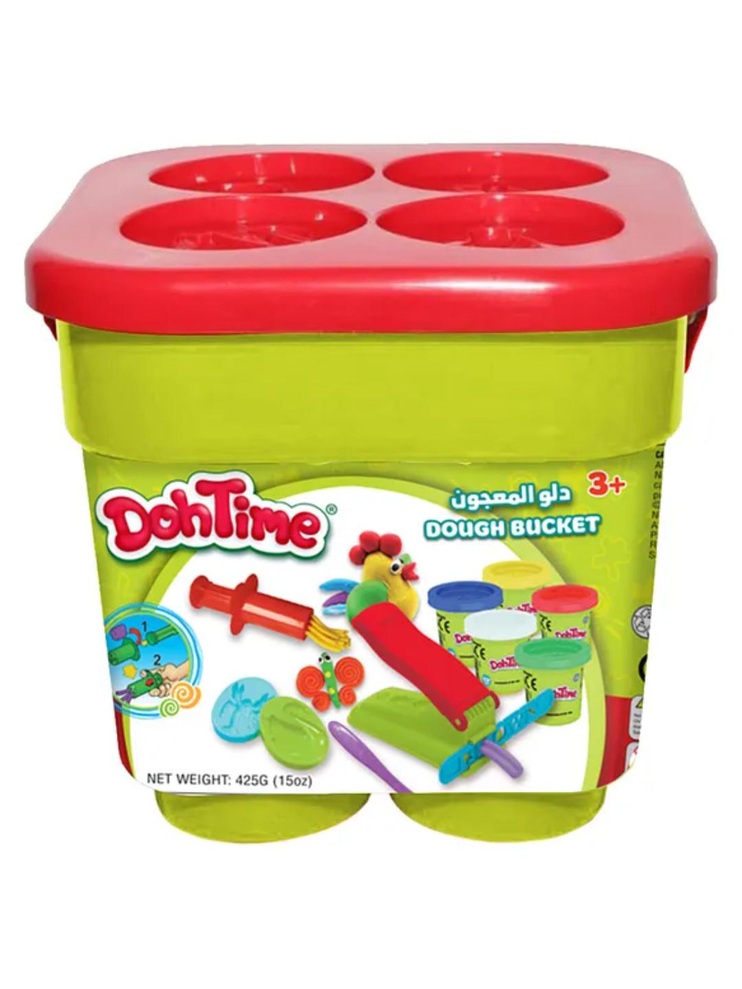 DohTime Dough Bucket Play Set – Multi-Color Modeling Compound