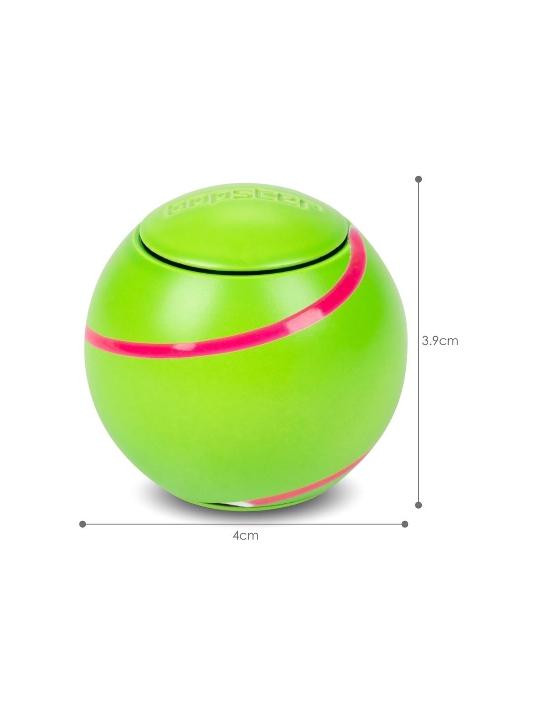 Bopster Spin Ball Spinner Neon colour with Glow in the Dark Groove | Green
