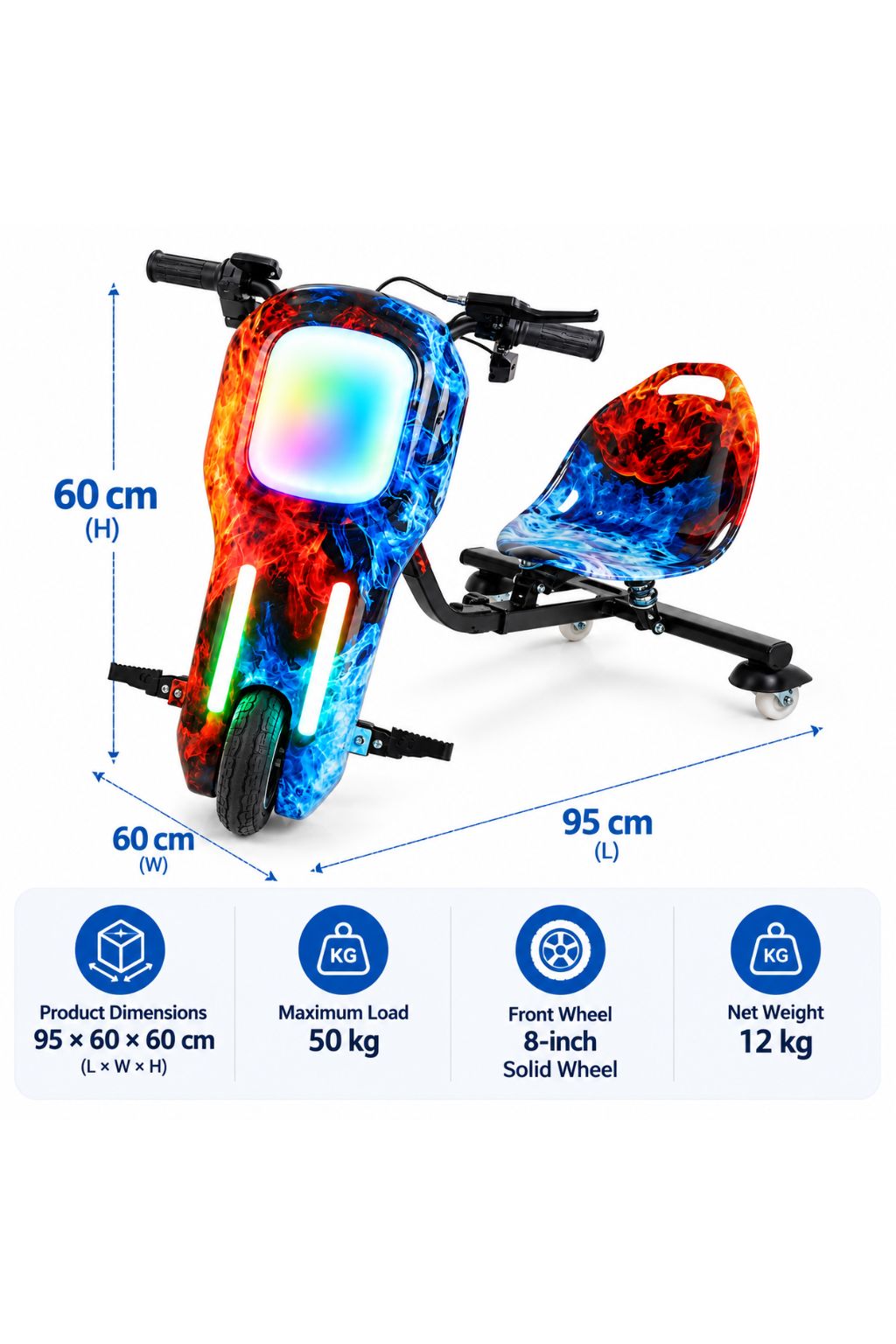 Drift Scooter 36V Large - Blue