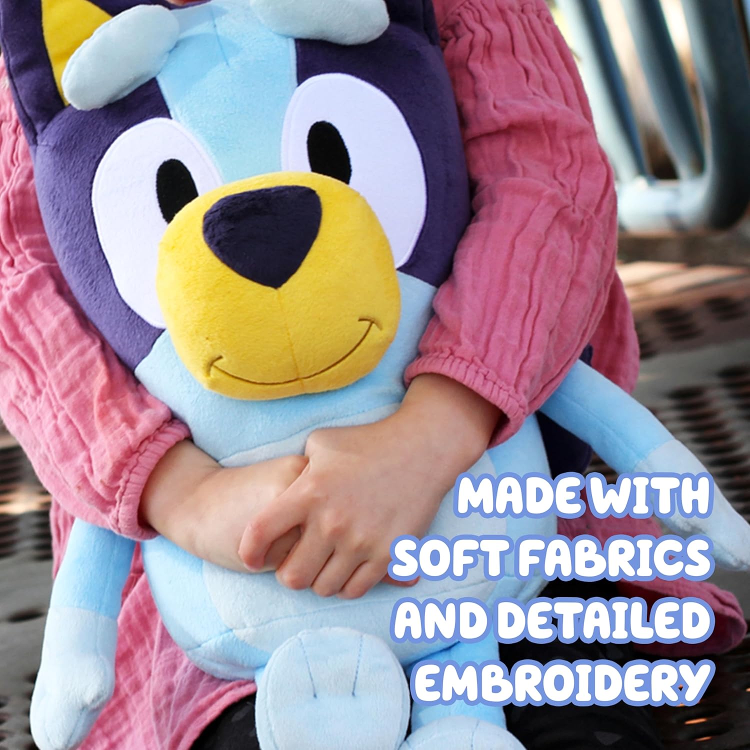 Bluey Best Mate 18-Inch Jumbo Plush, Huggable Stuffed Animal Dog Toy