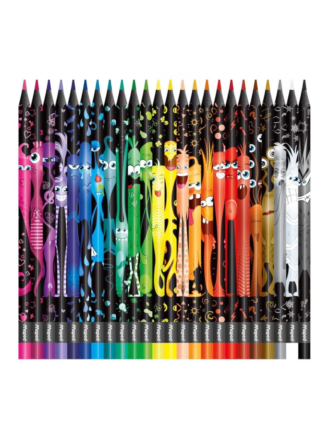 Maped Color Peps Monster Colored Pencils, 24 Count