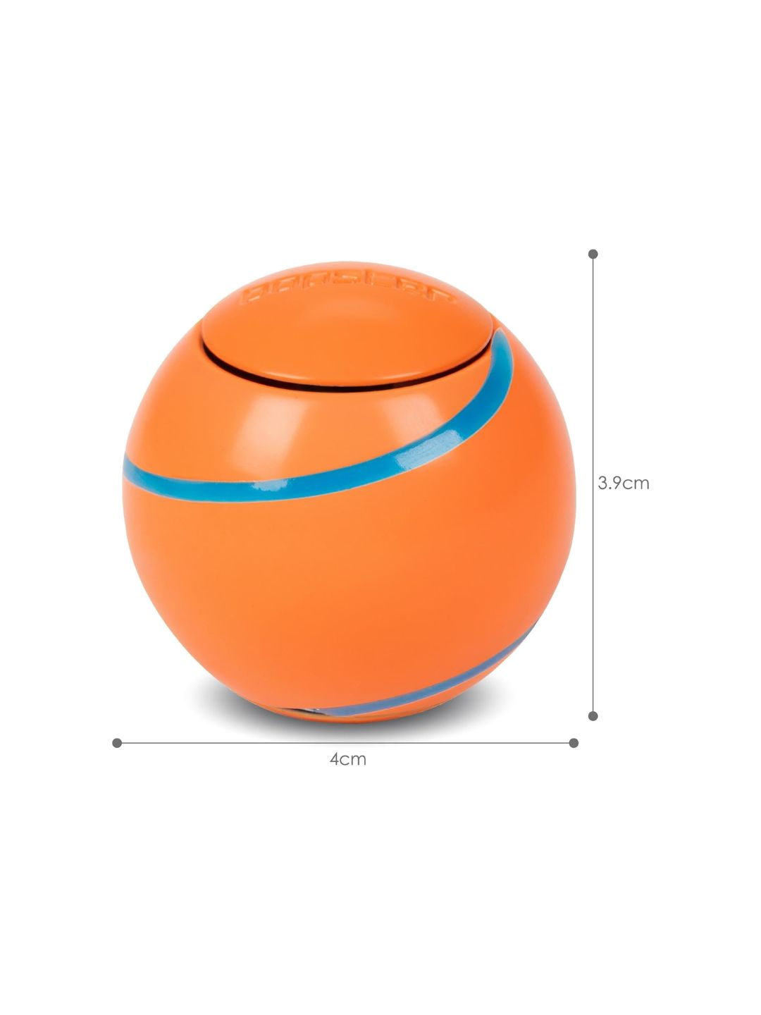 Bopster Spin Ball Spinner Neon colour with Glow in the Dark Groove | Orange