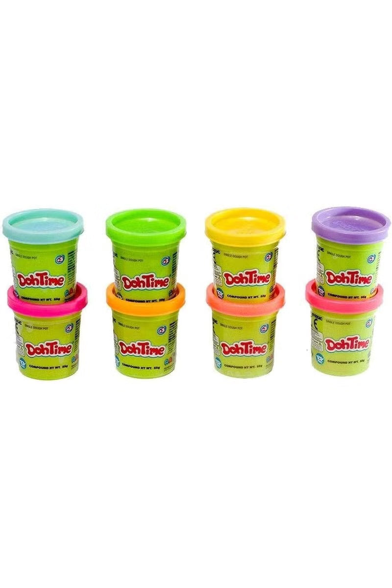 DohTime Bright Colors Dough – 2 oz, 8-Pack Arts & Crafts Modeling Compound