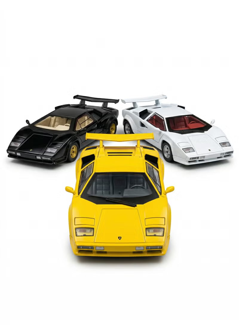 Lamborghini Countach 5000 1:24 Metal Model Diecast Asst Colours