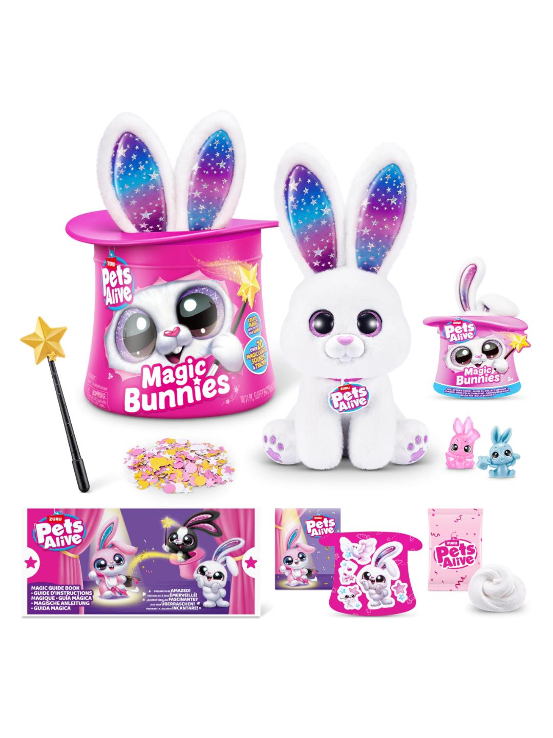 Zuru Pets Alive Series 1 Magic Bunnies Surprise Plush