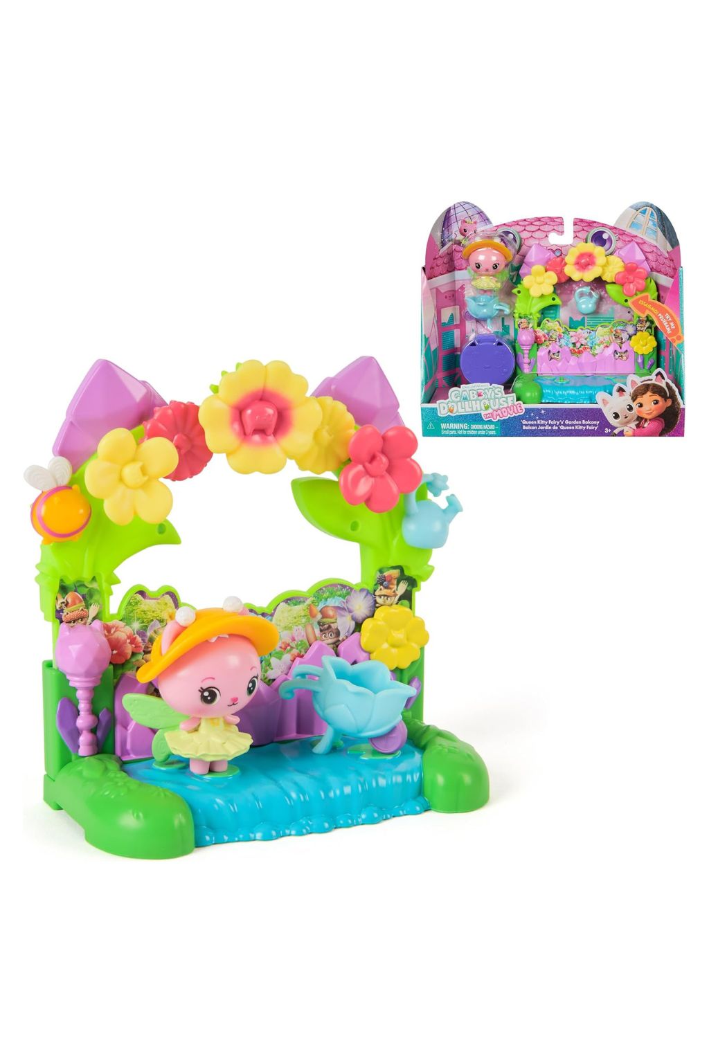 Gabby's Dollhouse: Kitty Fairy's Garden Balcony Playset with Figure & Accessories [6073662]