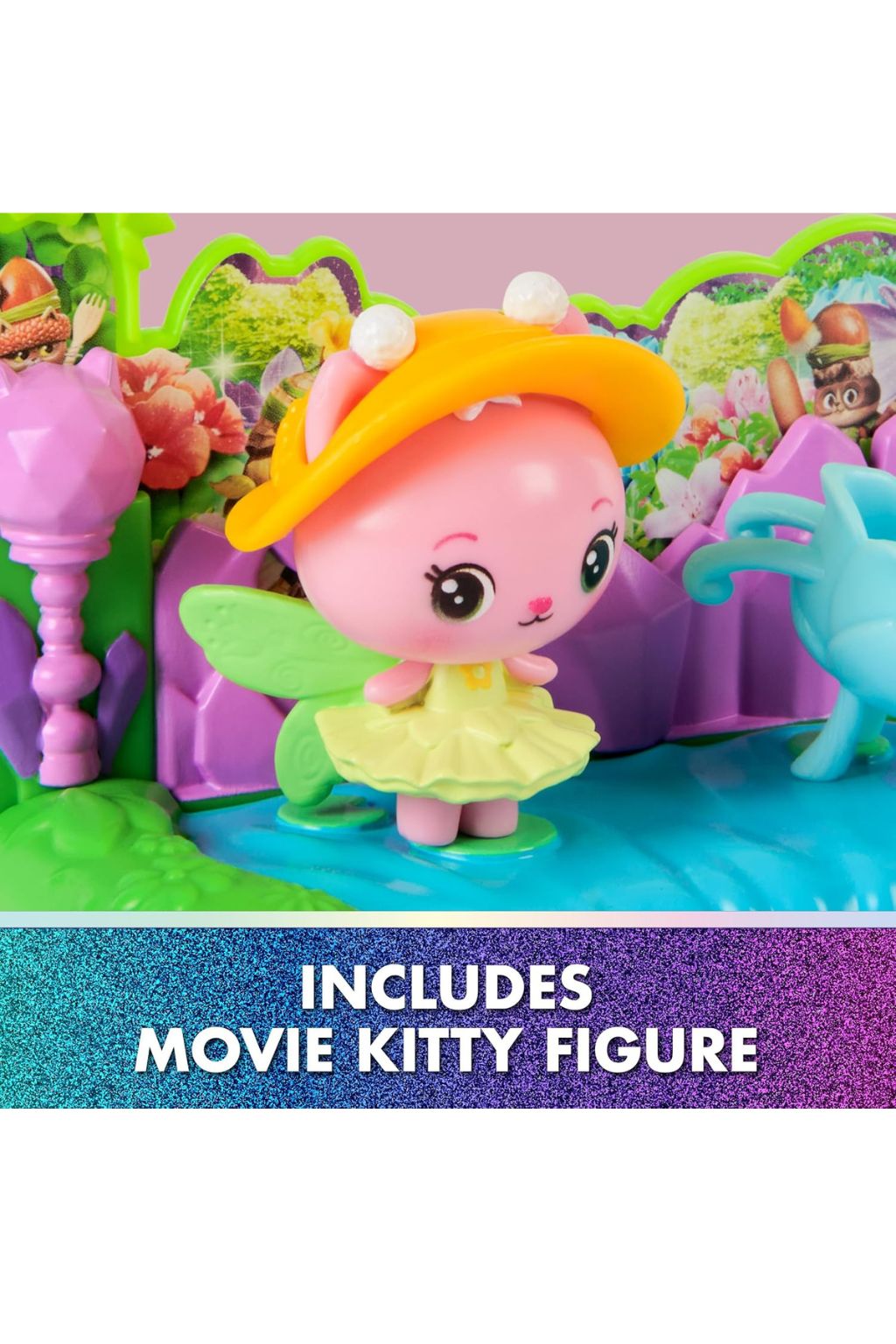 Gabby's Dollhouse: Kitty Fairy's Garden Balcony Playset with Figure & Accessories [6073662]