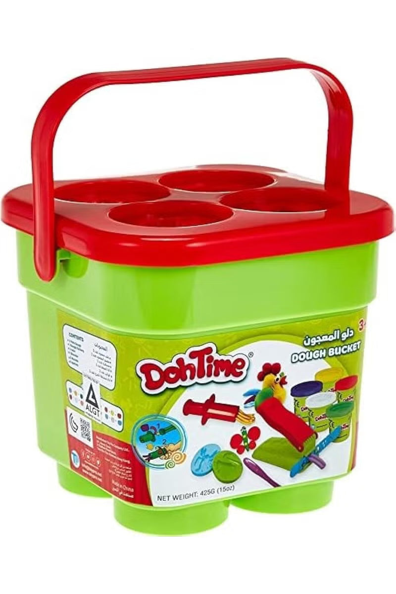 DohTime Dough Bucket Play Set – Multi-Color Modeling Compound