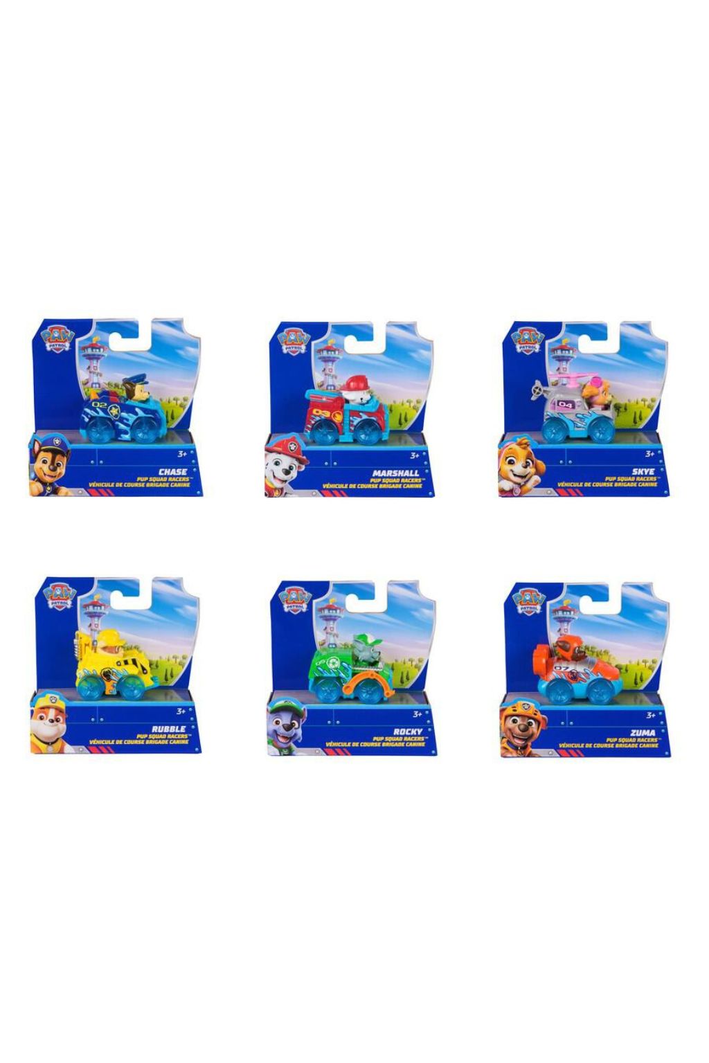 PAW Patrol Pup Squad Racers Mini Toy Vehicle – Assorted, Model 6074402