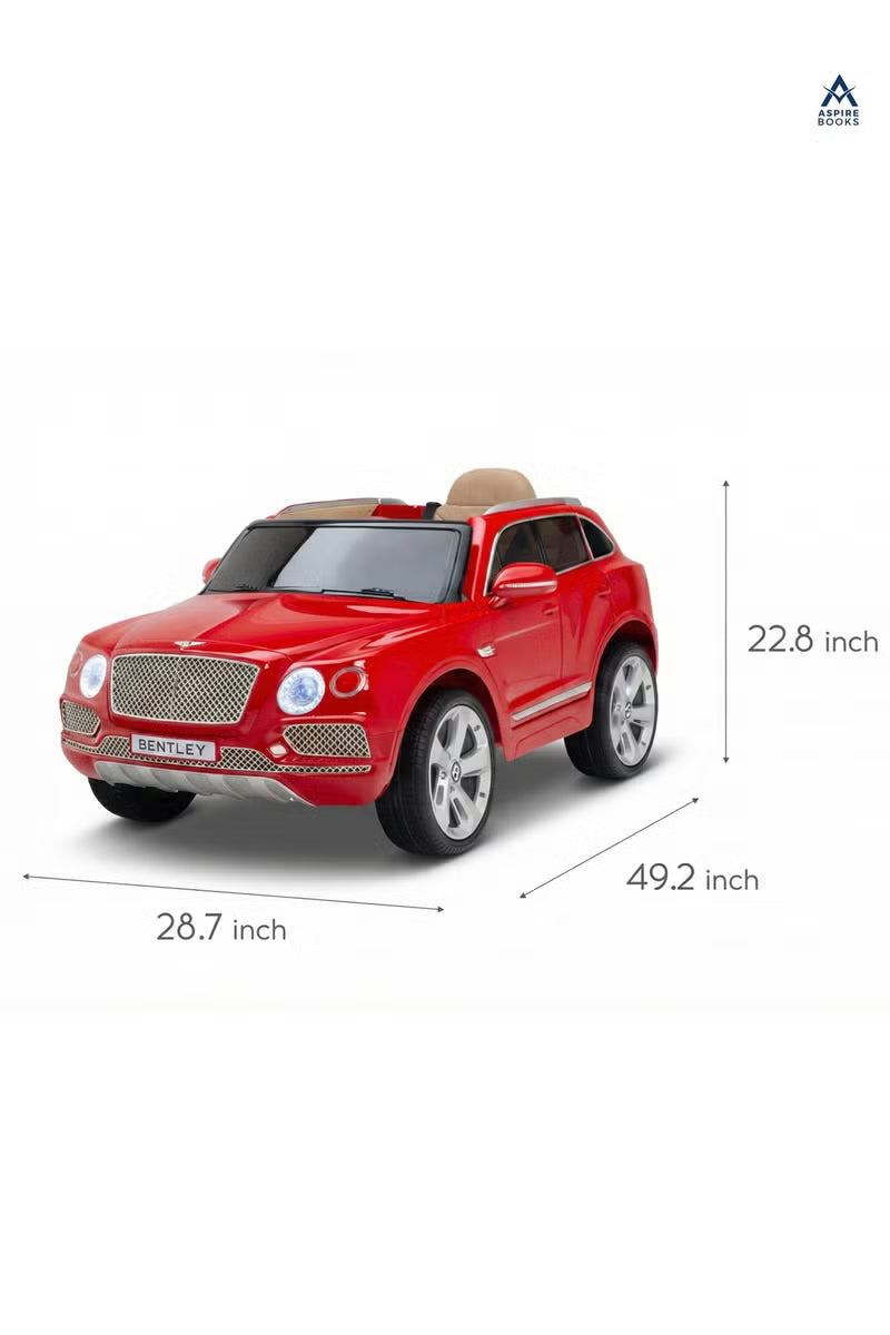 Bentley Bentayga 12V Kids Ride-On Car – Red