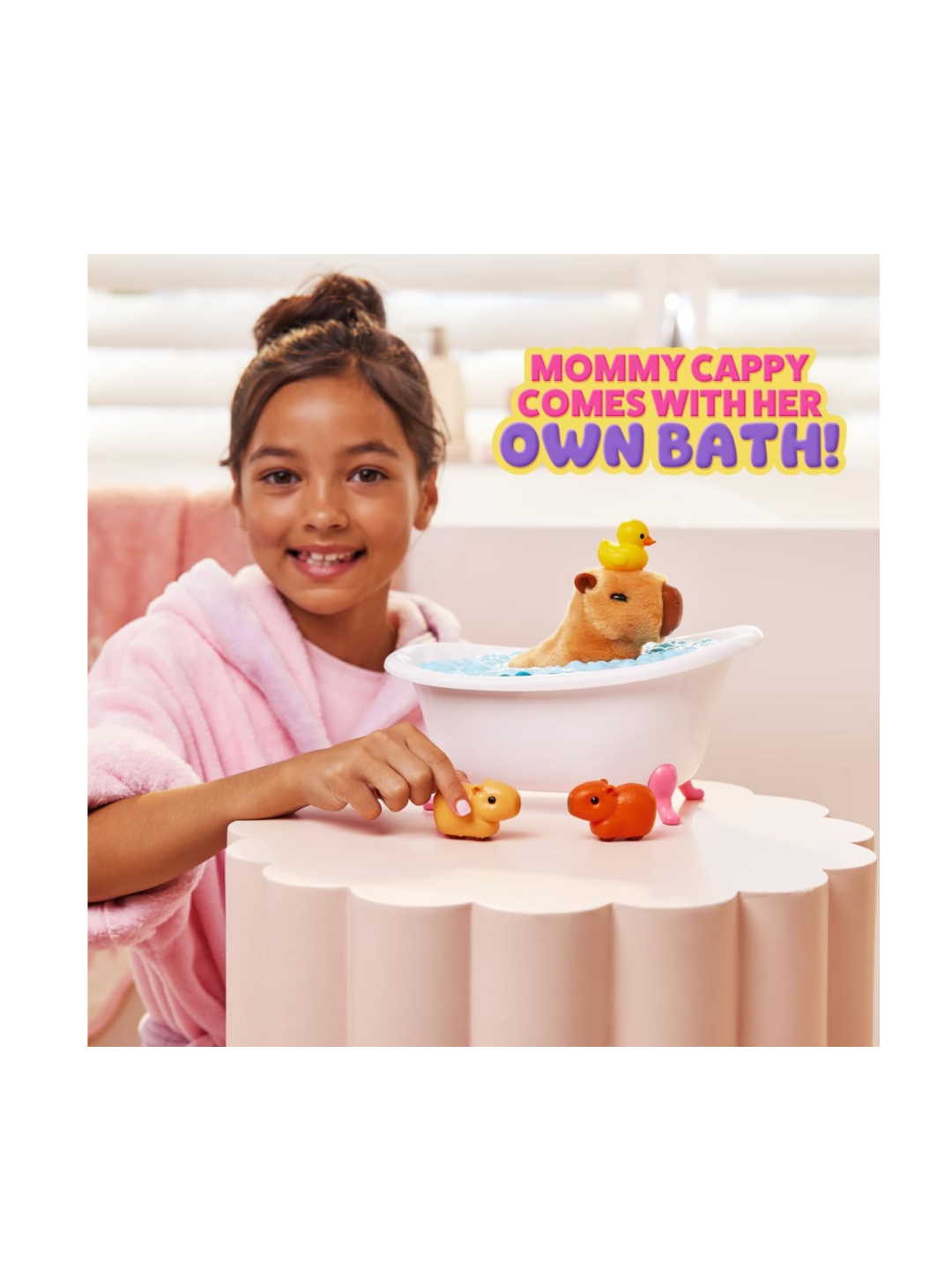 ZURU Pets Alive Mommy Capybara and Baby Surprise – Interactive Capybara Toy Set