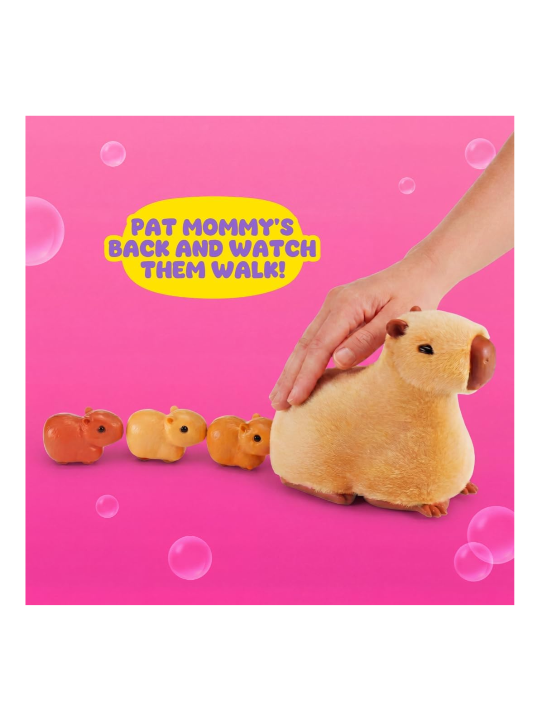 ZURU Pets Alive Mommy Capybara and Baby Surprise – Interactive Capybara Toy Set