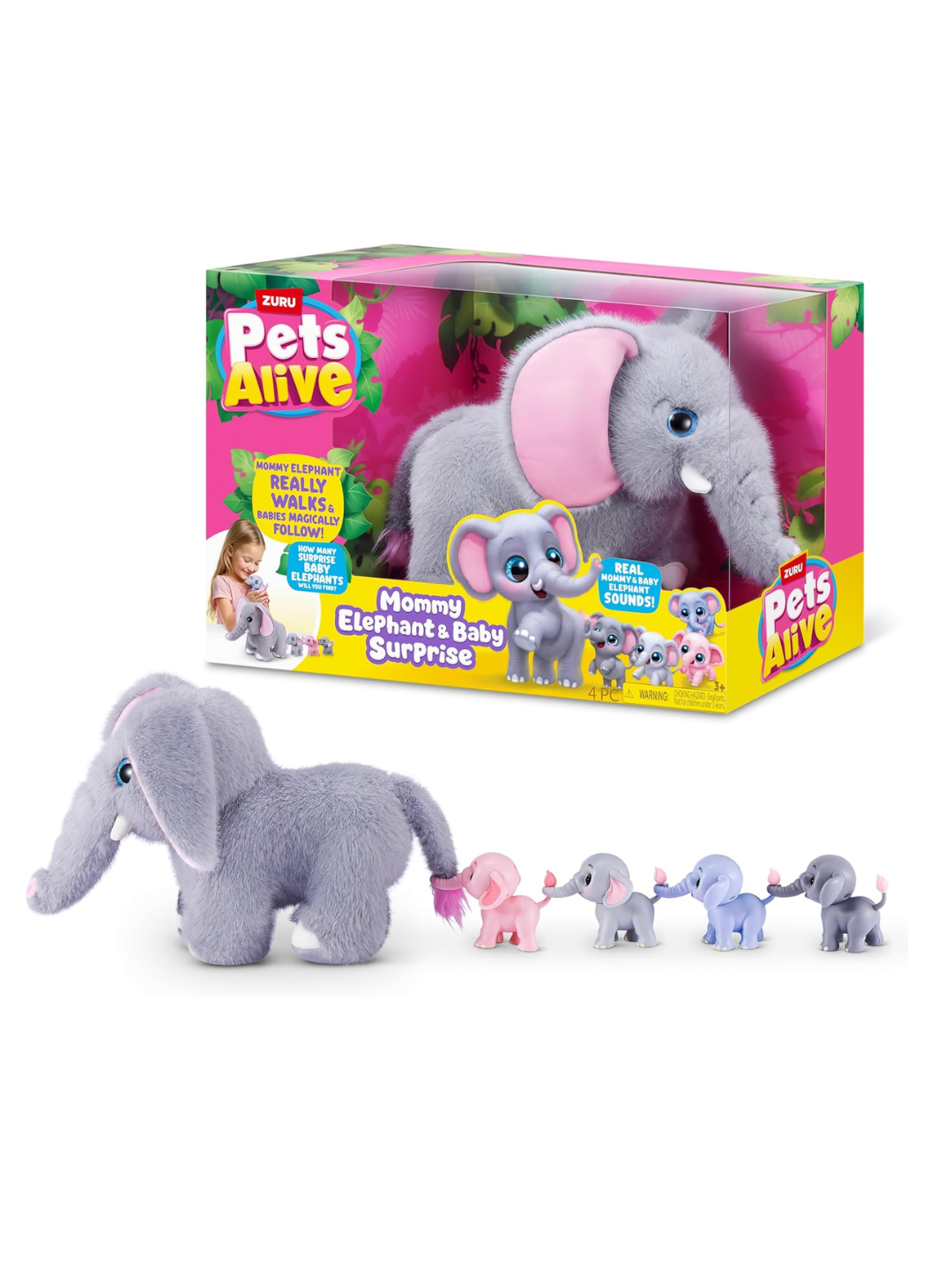 Zuru - Pets Alive Mommy Elephant and Baby Surprise - 9570 Main image