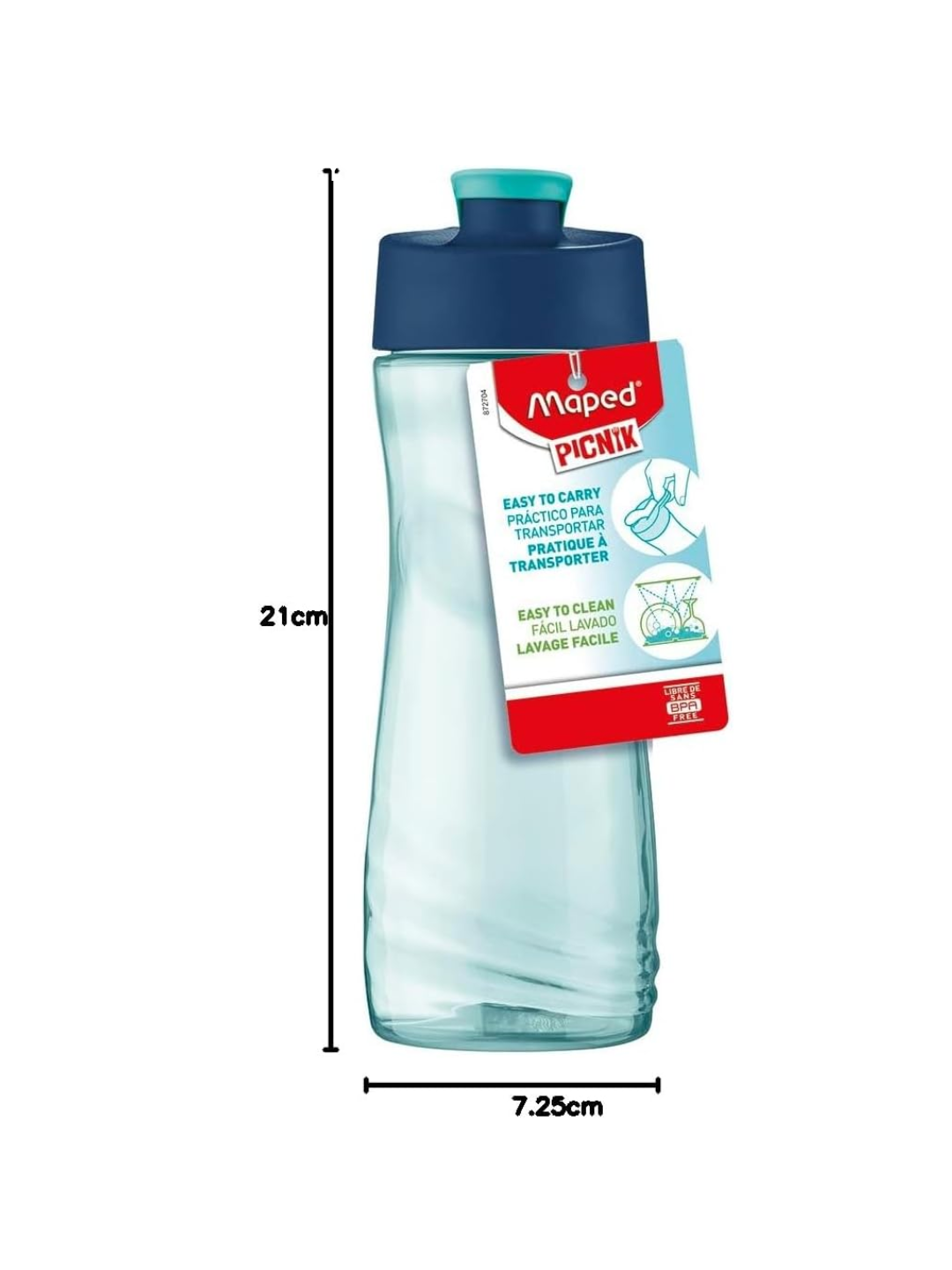 Maped Picnik Origins Water Bottle 500ml Blue – Kids School & Sports Water Bottle, MD-872704