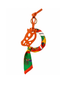Sticky Bestie Bag Charm - Orange & Green