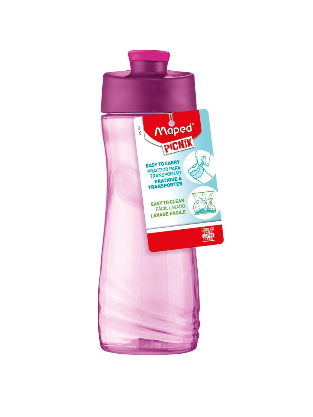 Maped Picnik Origins Water Bottle 500ml Pink الصورة الرئيسية