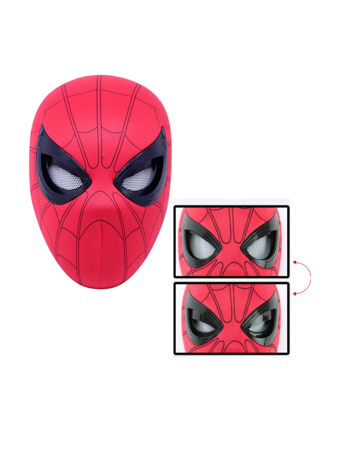 Spider-Man Adult Mask Set – Superhero Costume Mask with Moving Eye Effect