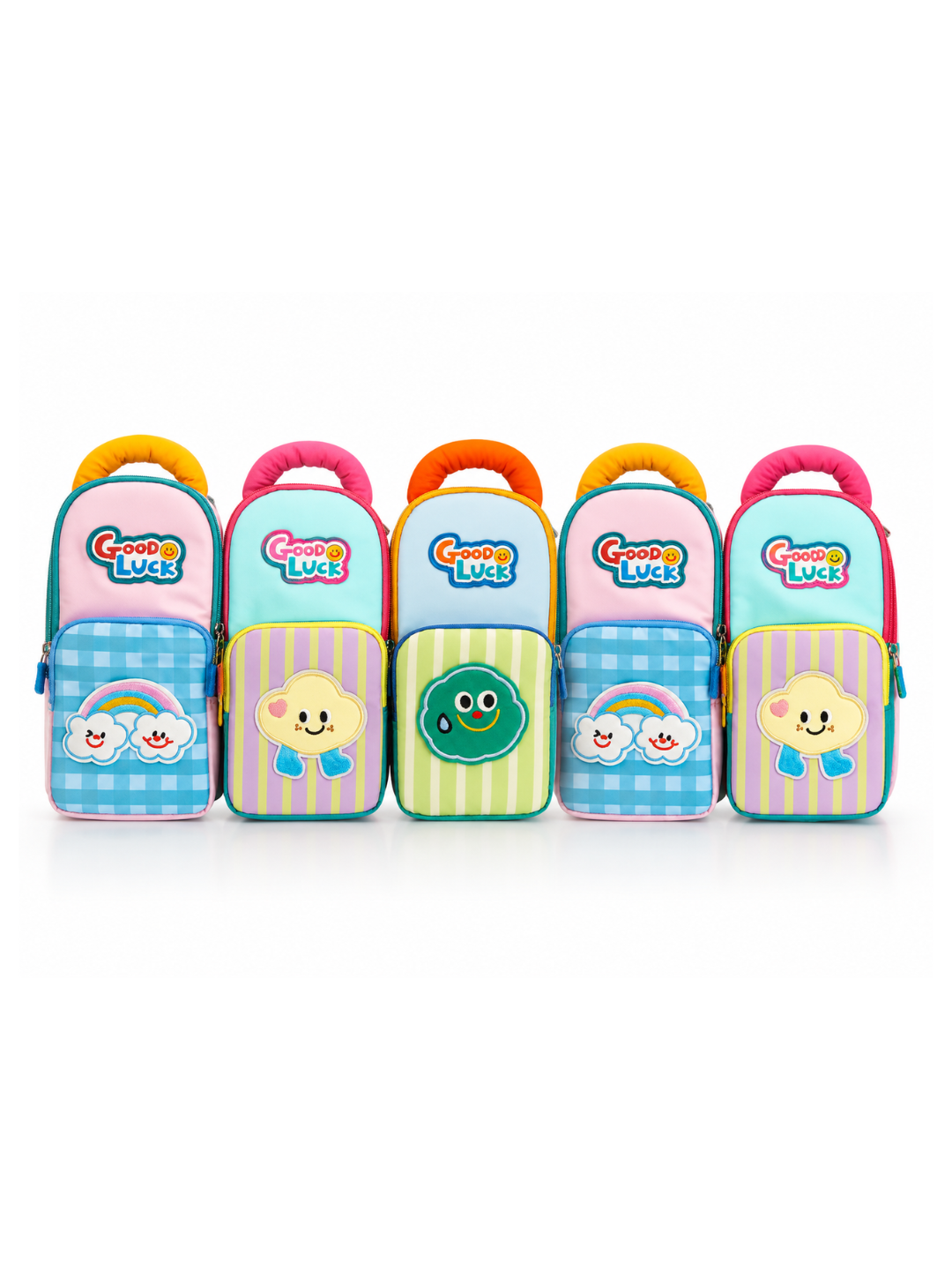 Good Luck Happy Faces Pencil Case - Asst Colour