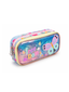 Freedom Flying Butterfly Glitter Pencil Case - Dual Zipper
