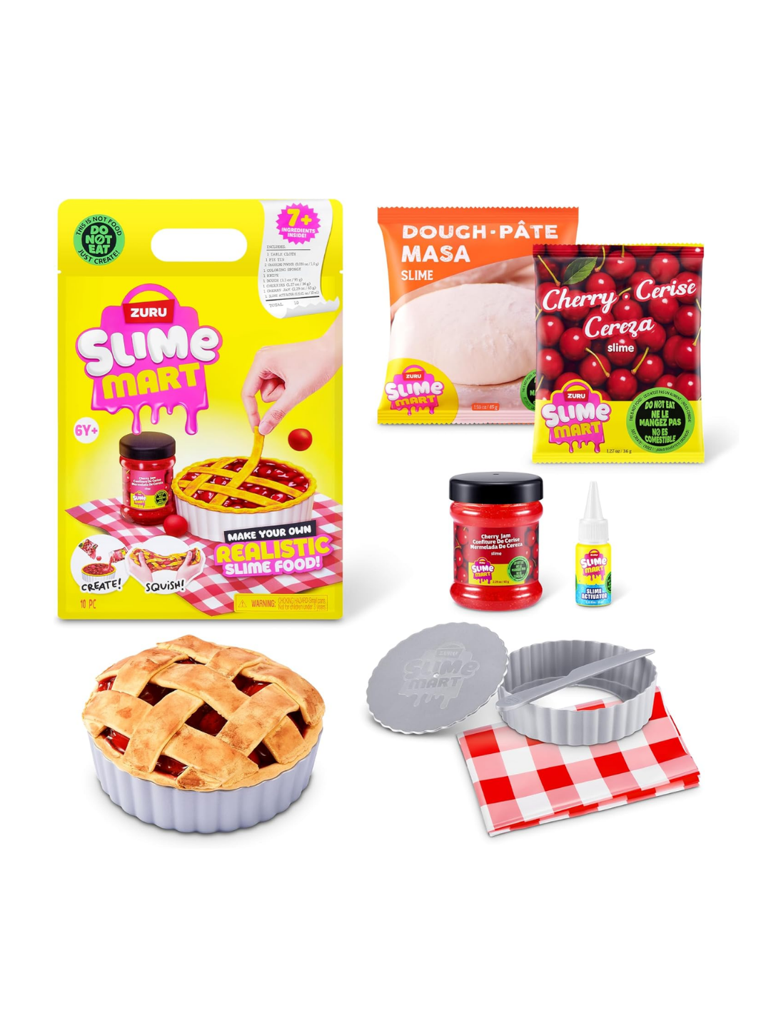 Slime MART Shopping Bag Cherry Pie Slime Toy – 15915E