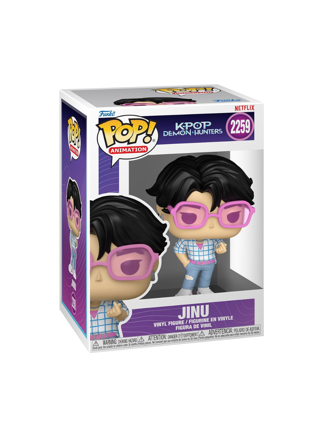 Funko Pop! KPOP Demon Hunters Jinu + Derpy with Sussie Glow Combo