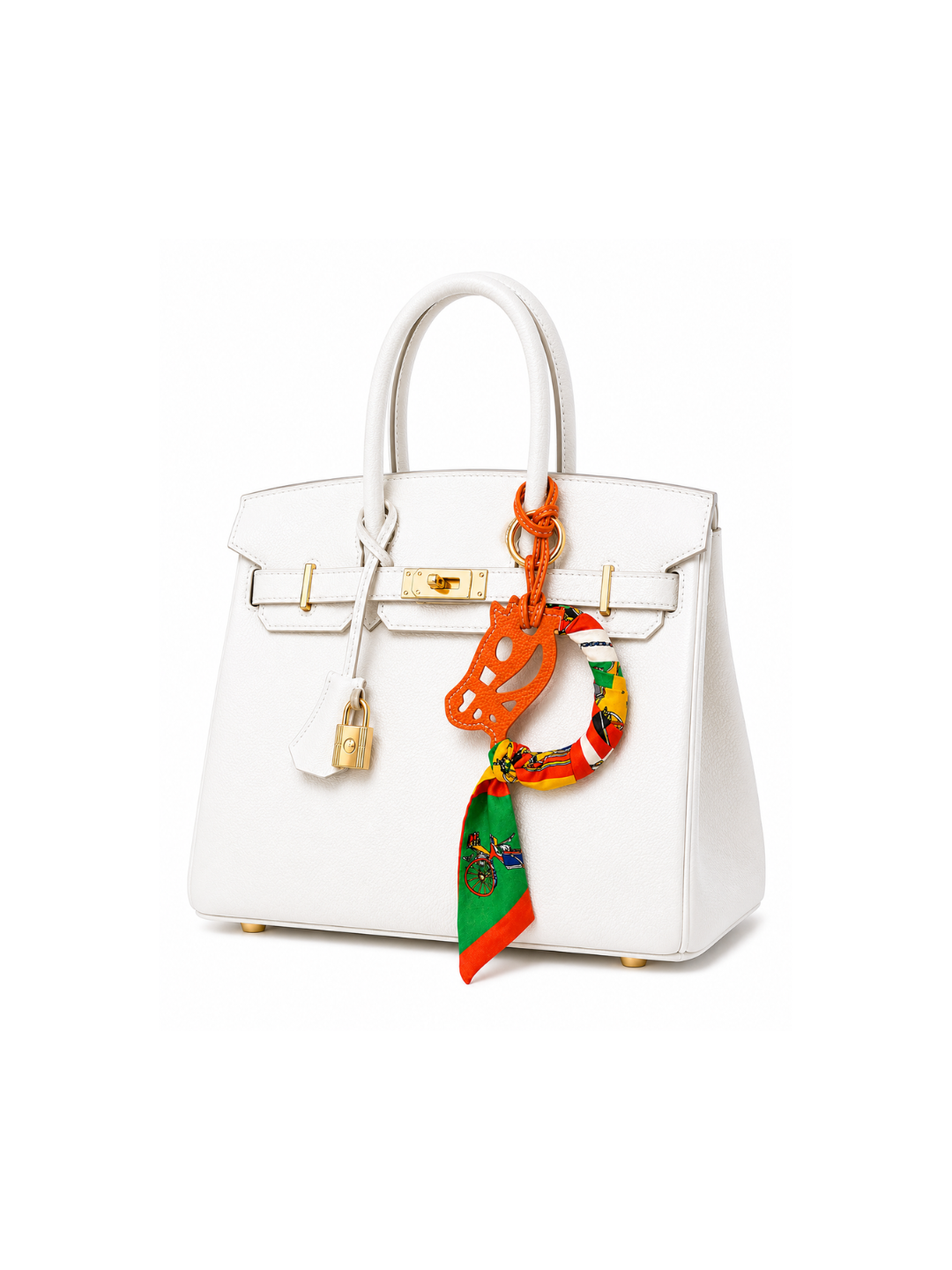 Sticky Bestie Bag Charm - Orange & Green