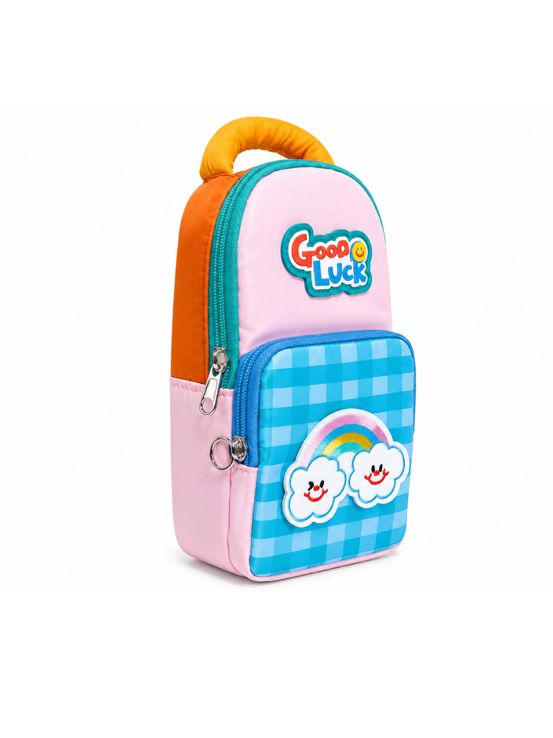 Good Luck Happy Faces Pencil Case - Asst Colour Main image