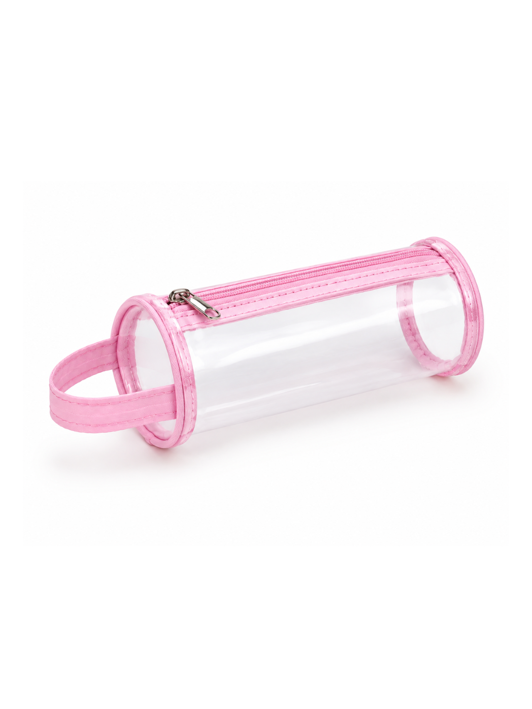 Clear PVC Pencil Case with Strap – Assorted Colours