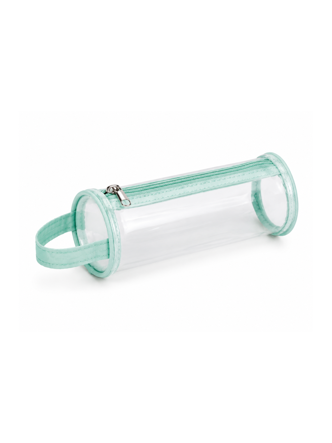 Clear PVC Pencil Case with Strap – Assorted Colours