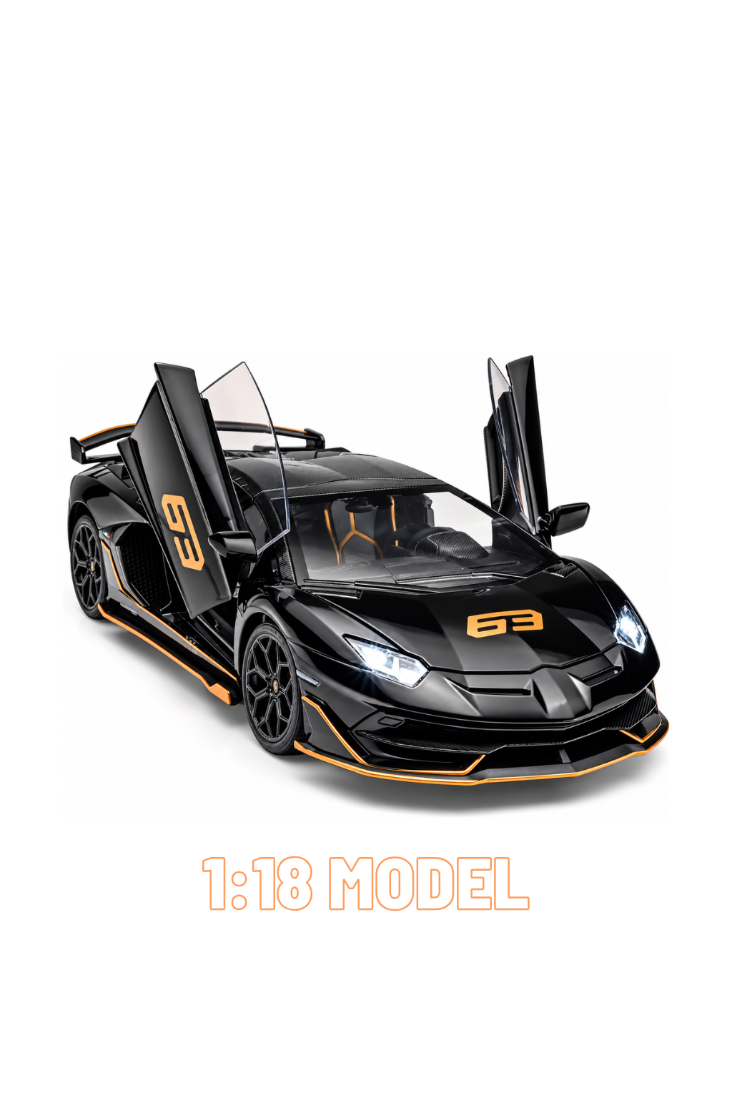 Lamborghini Aventador SVJ 63 1:18 Scale Die-Cast Model Car – CZ1812A Asst الصورة الرئيسية