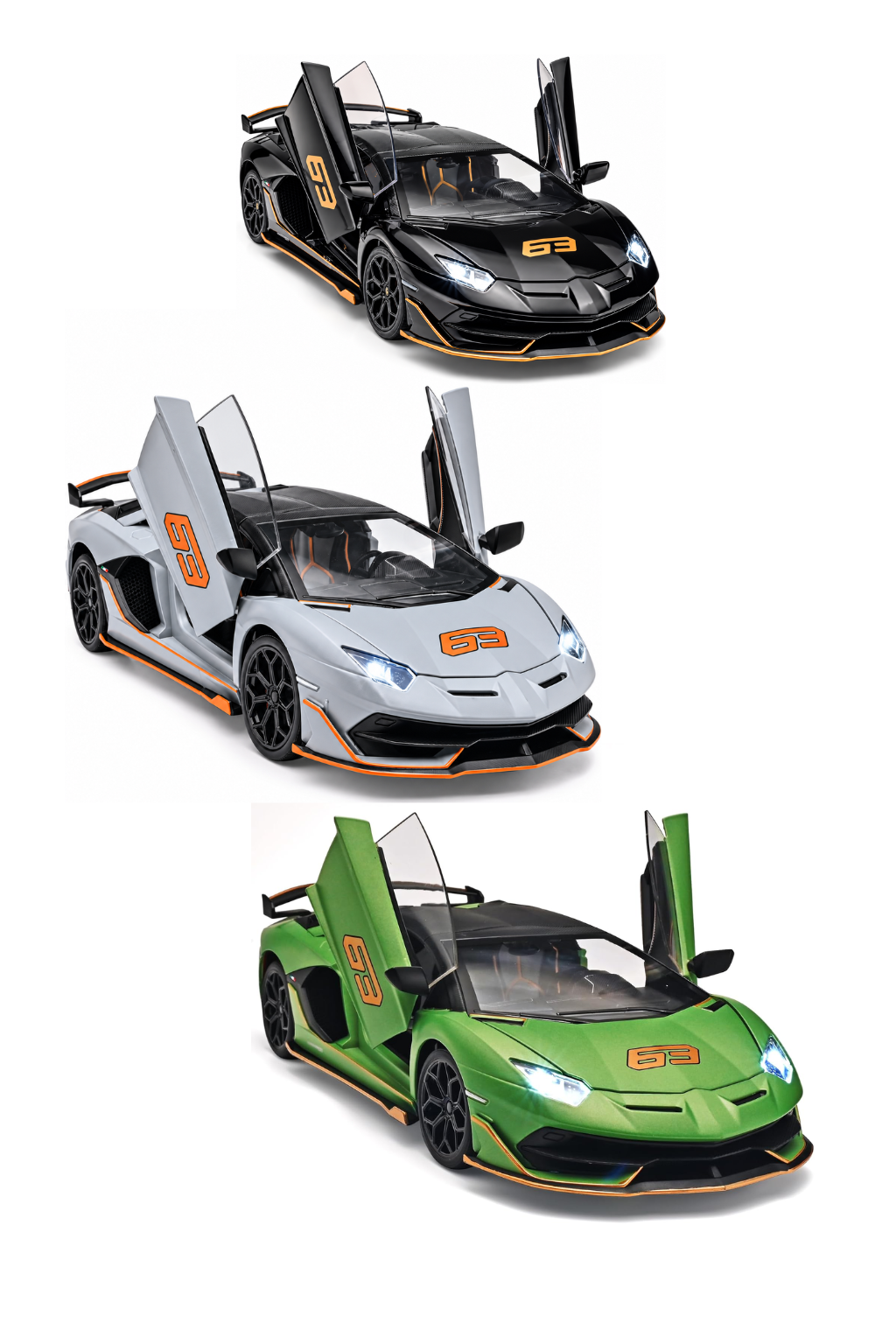 Lamborghini Aventador SVJ 63 1:18 Scale Die-Cast Model Car – CZ1812A Asst
