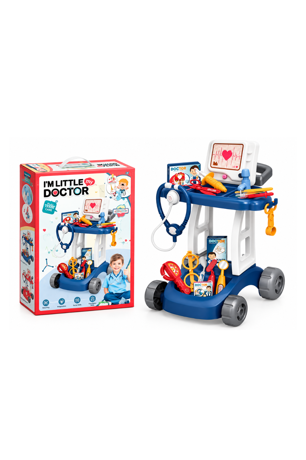 DIY I'm Little Doctor Pretend Play Medical Kit for Kids – 8837A