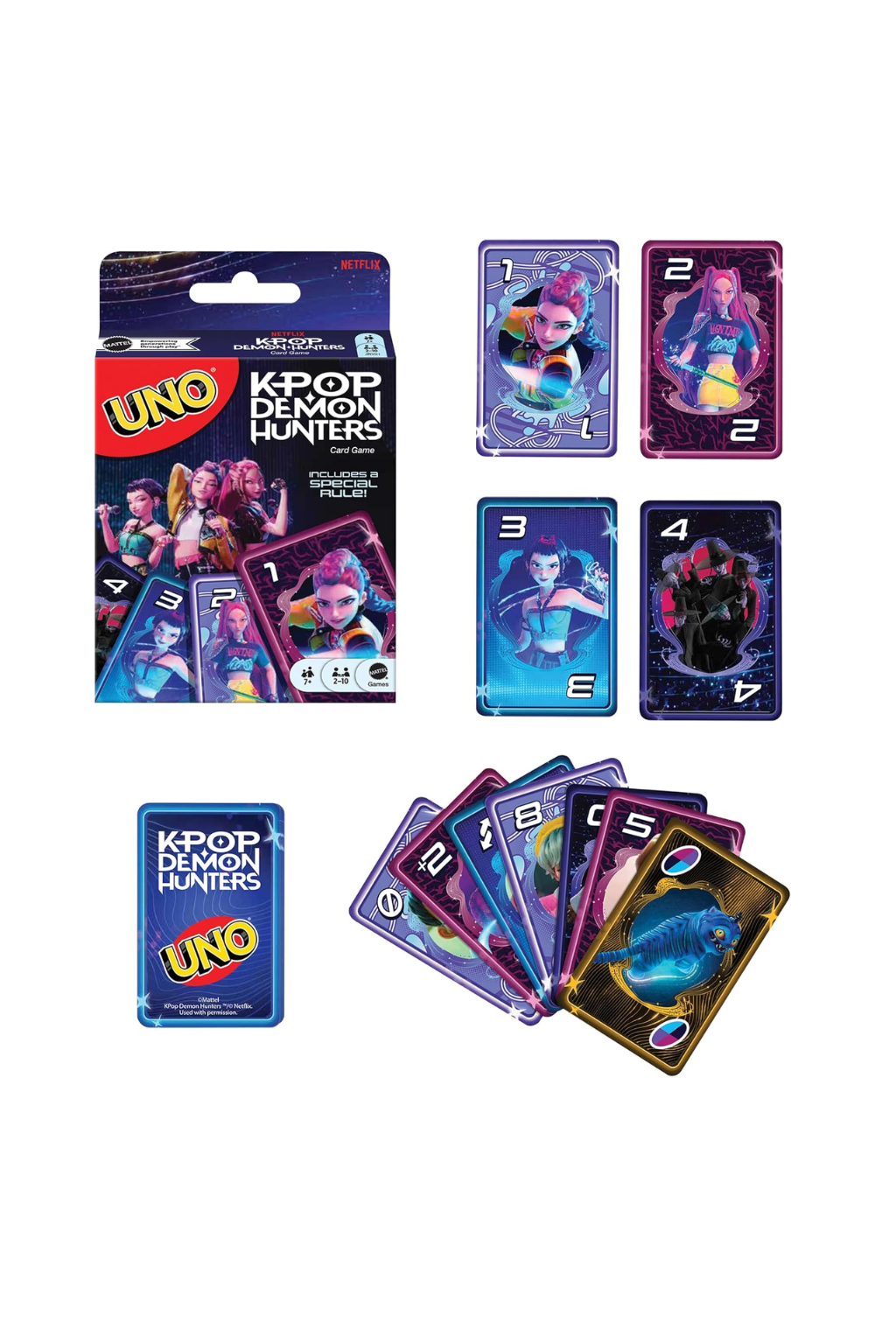 Mattel Games UNO K-Pop Demon Hunters Card Game  - JRV01