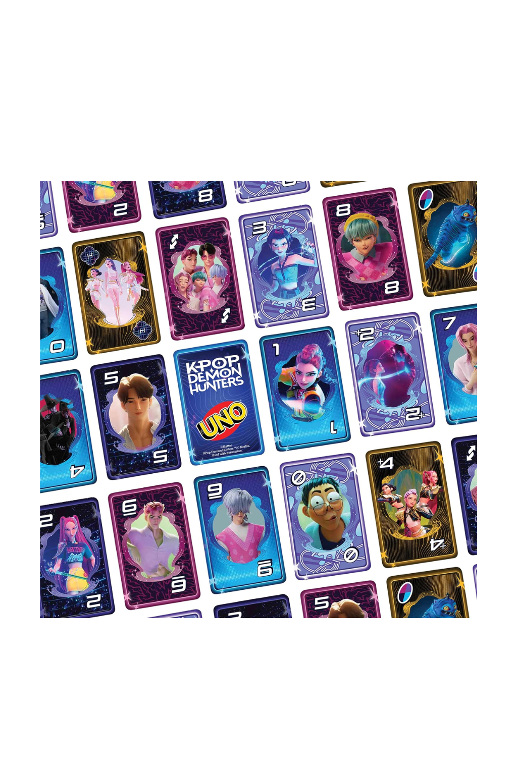 Mattel Games UNO K-Pop Demon Hunters Card Game  - JRV01