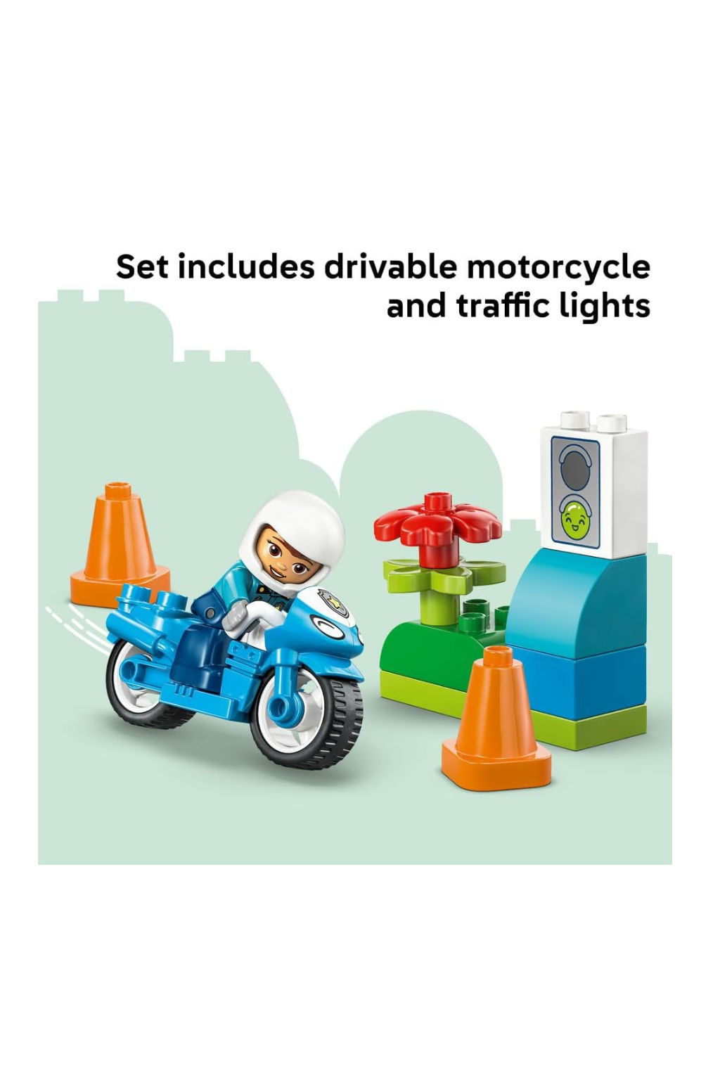 LEGO DUPLO Blue Police Motorcycle 10471 صورة ثانوية