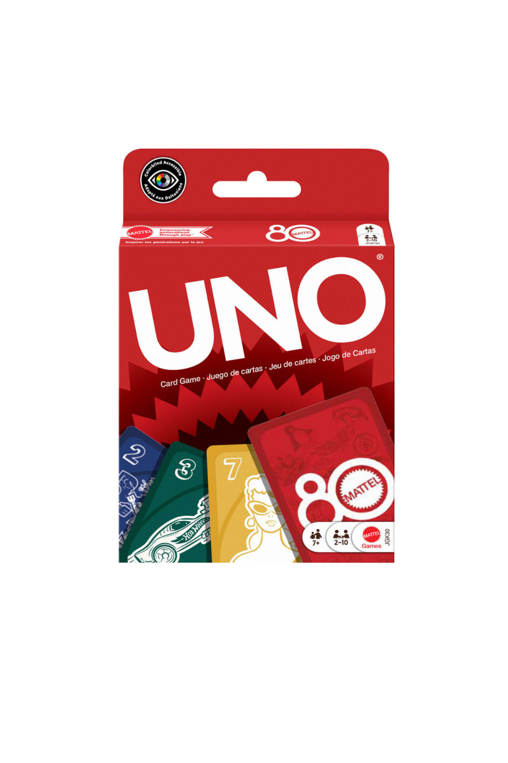 UNO Mattel 80th Ruby Red JGK30
