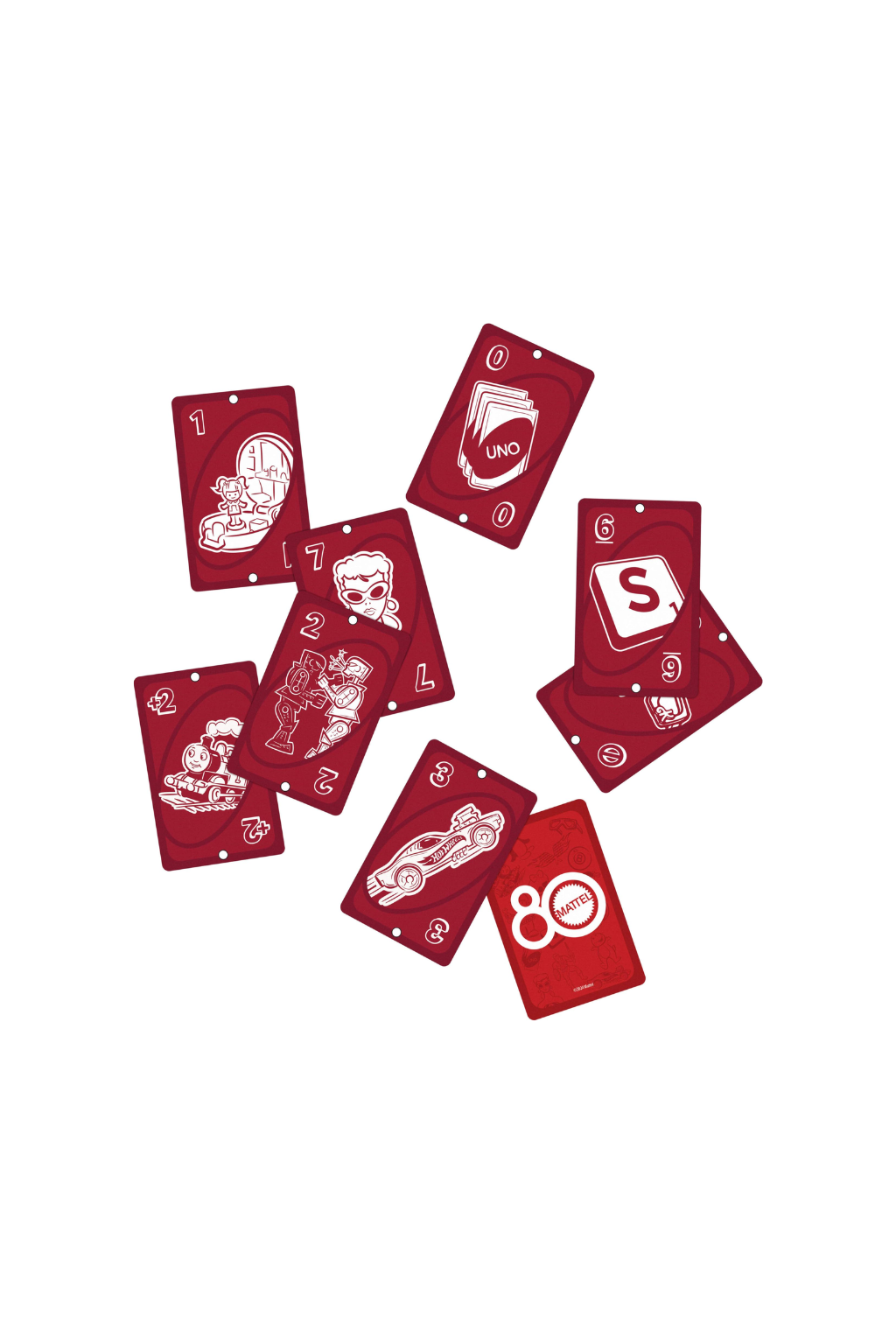 UNO Mattel 80th Ruby Red JGK30