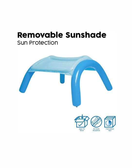 Bestway Beach Buddy Shaded Play Pool with Removable Canopy 140 x 140 x 114 cm