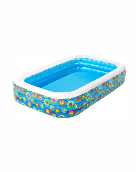 Bestway Happy Flora Family Inflatable Pool 305 x 183 x 56 cm - 54121