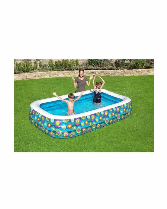 Bestway Happy Flora Family Inflatable Pool 305 x 183 x 56 cm - 54121 صورة ثانوية