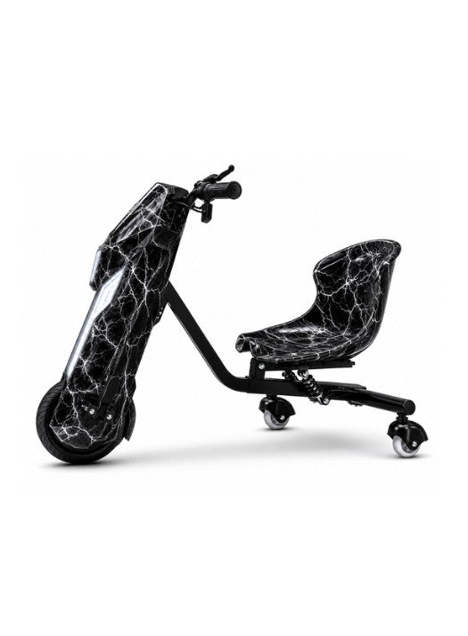 Top Gear Drift Scooter Black 36V Electric Ride-On for Kids with LED Lights & Bluetooth