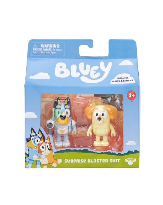 Bluey Surprise Blaster Suit Figure 2 Pack – Bluey & Chucky الصورة الرئيسية