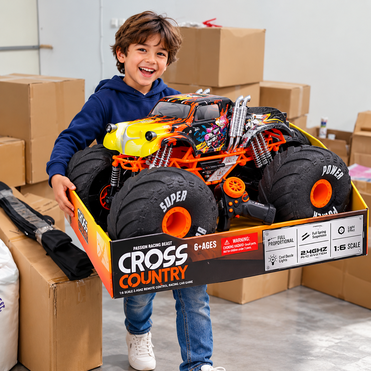 BIG Monster R/C Off-Road Truck With Oversized Tyres